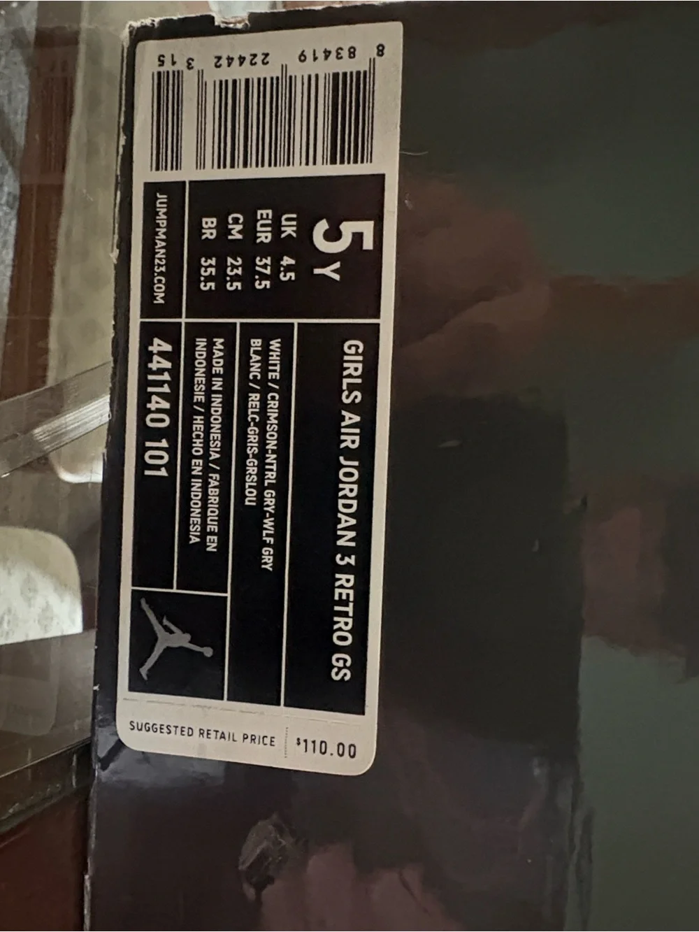 Jordan Kids White and Crimson High Top Sneakers